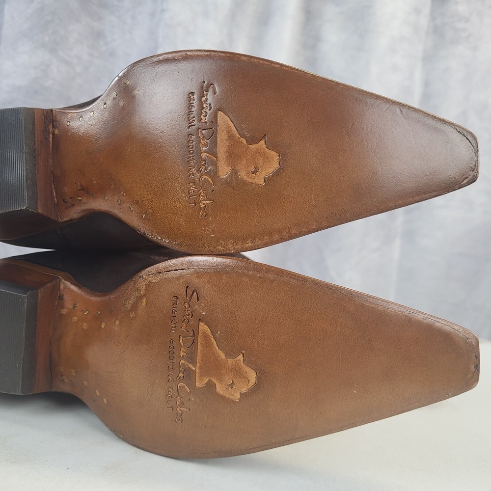 El General x Senor De Los Cielos Nubuck Western Cowgirl Boots Women's 6 M Brown - Picture 13 of 16
